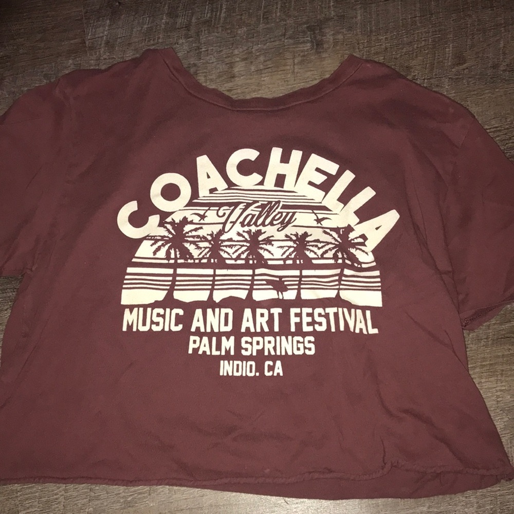 Coachella Graphic Crop Top Tee